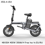 Without chain Electric Bike 14inch Mini Electric Bicycle 48V15A city ebike 32km/h 400W Powerful bike/Full throttle sctooer