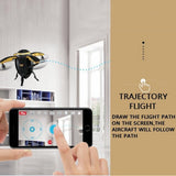 RC Quadcopter Selfie Drone WIFI FPV Foldable Fly Egg Drone W5 2.4GHz 0.3MP Camera 4 Channel Altitude Hold Drones Gifts