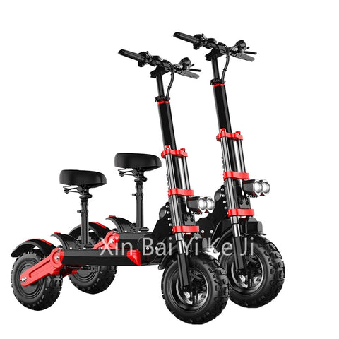 Electric Skateboard Off-Road Tubeless Tire Quick Fold Powerful 48V18AH 100KM Damping Adult Scooter With Remote Anti-Theft System