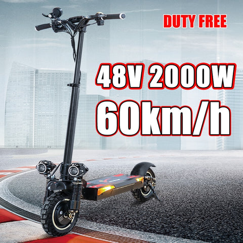 Electric Scooter X900 Foldable 2000W 48V E Skateboard Speed 60KM/H Electric Trotinete Powerful 100KM Distance New E Scooter