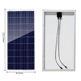 300W Solar Panel Kit : 3 x 100W Poly Solar Panel with PWM 30A 48V Solar Controller  for 12V battery Off Grid Solar System
