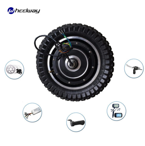 12 inch 48v 250w 350w hub motor narrow tire with LCD throttle brake lever e bike conversion kit DC simple and easy to install