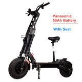 FLJ 13inch Fat Wheel E Scooter with 90-150kms 6000W Range Dual Engine drive big wheel Scooter 40Ah 50AH Battery Hot Sale E Bike